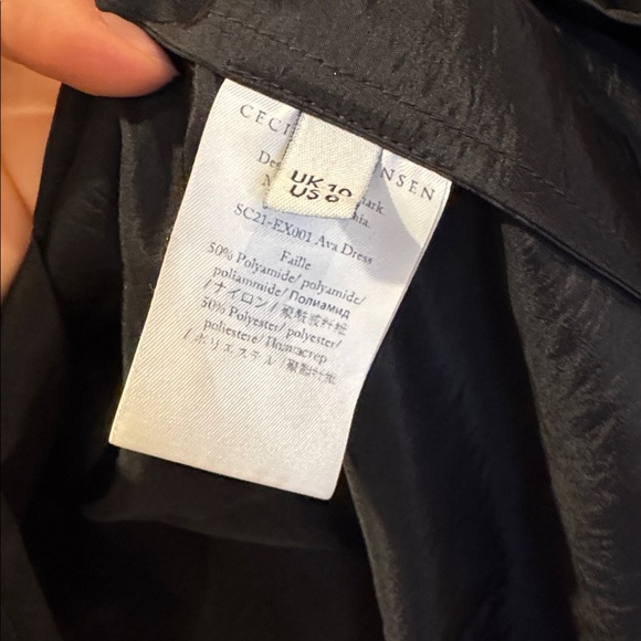 Cecilie Bahnsen Black Ava Dress Sz 6 - Picture 8 of 10